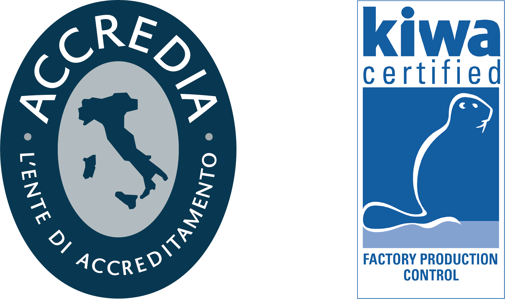 Kiwa Accredia Blu Factory Production Control
